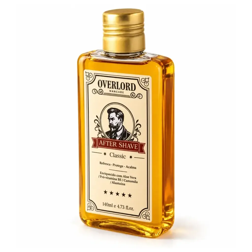 After Shave Classic 140ml Overlord Men Care, lateral