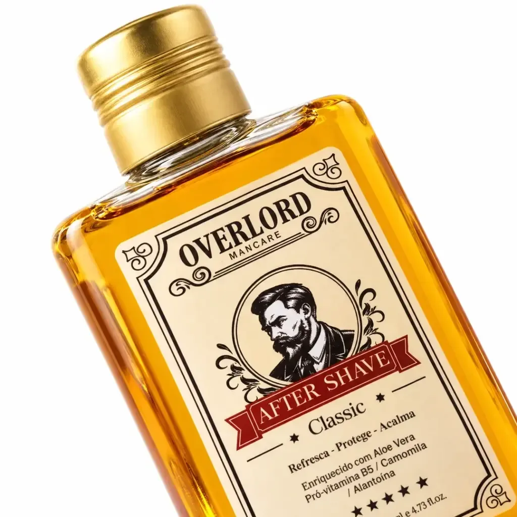 After Shave Classic 140ml Overlord Men Care, verso