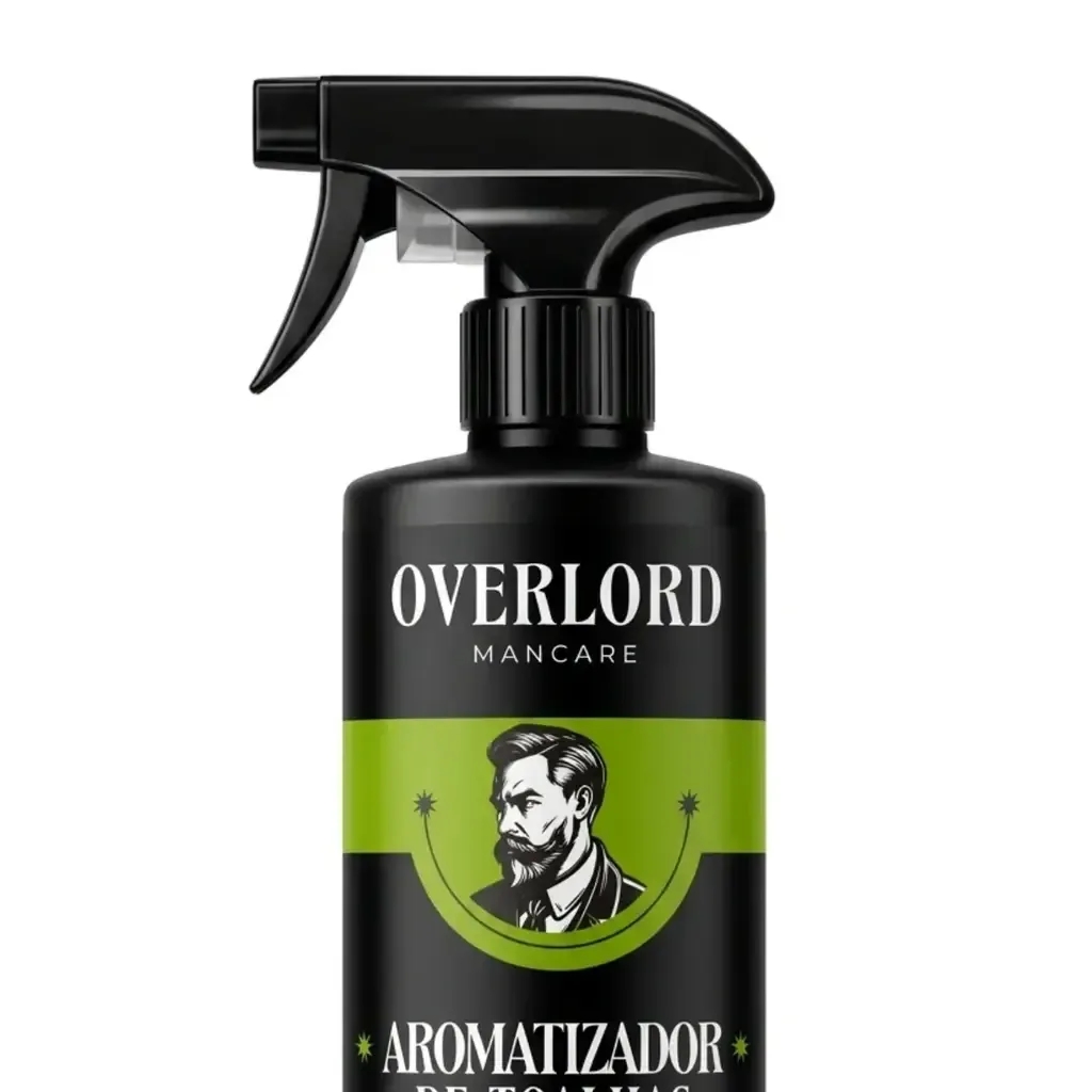Aromatizador para Toalhas Capim Limão 250ml Overlord Men Care, lateral