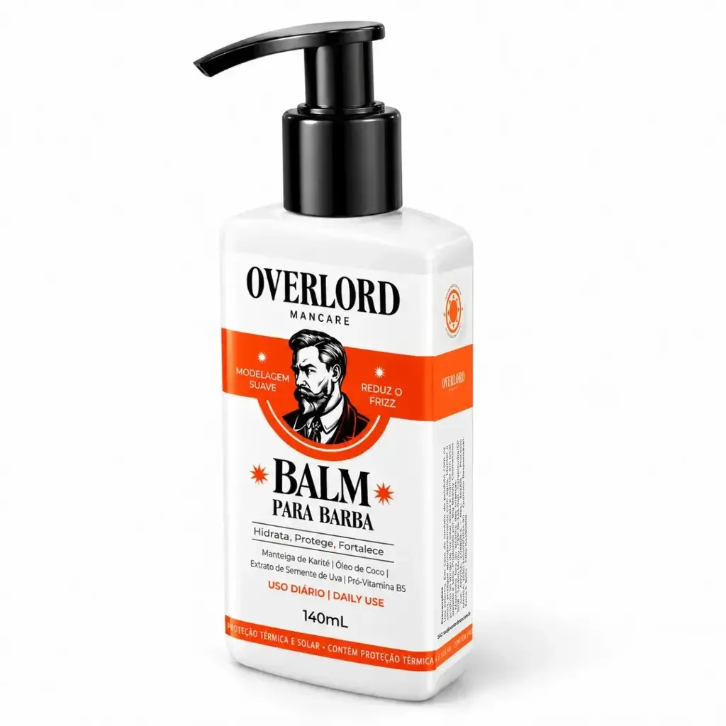 Balm para Barba 140ml Overlord Men Care, lateral