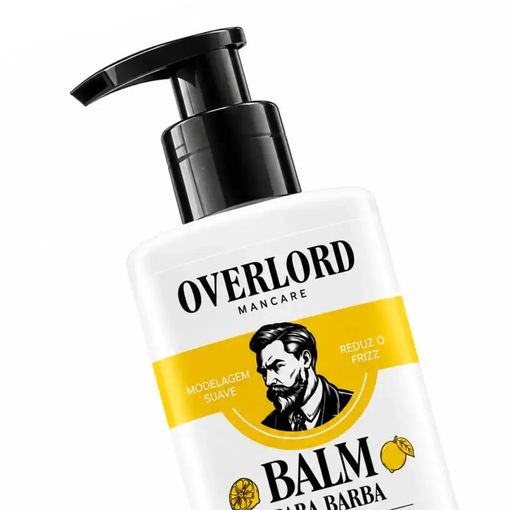 Balm para Barba Limão Siciliano 140ml Overlord Men Care, verso
