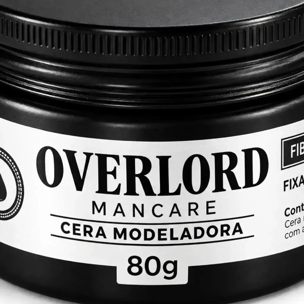 Cera Fiber Cream Black Edition 80g Overlord Men Care, lateral