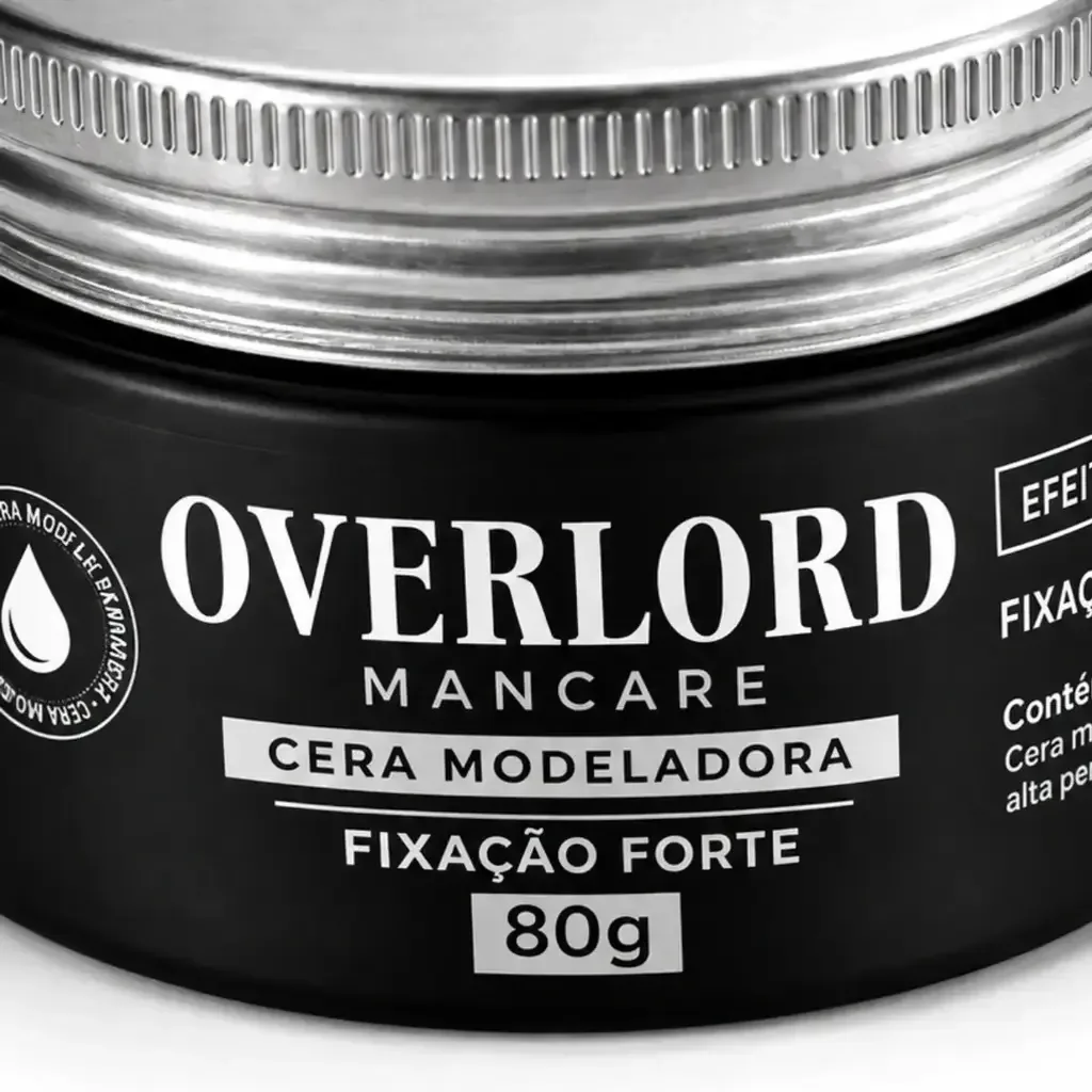 Cera Matte Black Edition 80g Overlord Men Care, lateral