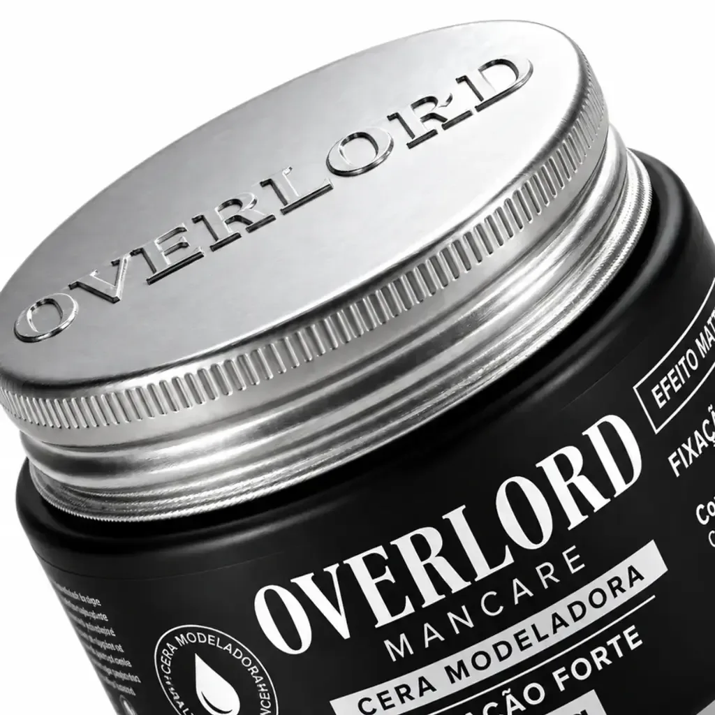 Cera Matte Black Edition 80g Overlord Men Care, verso
