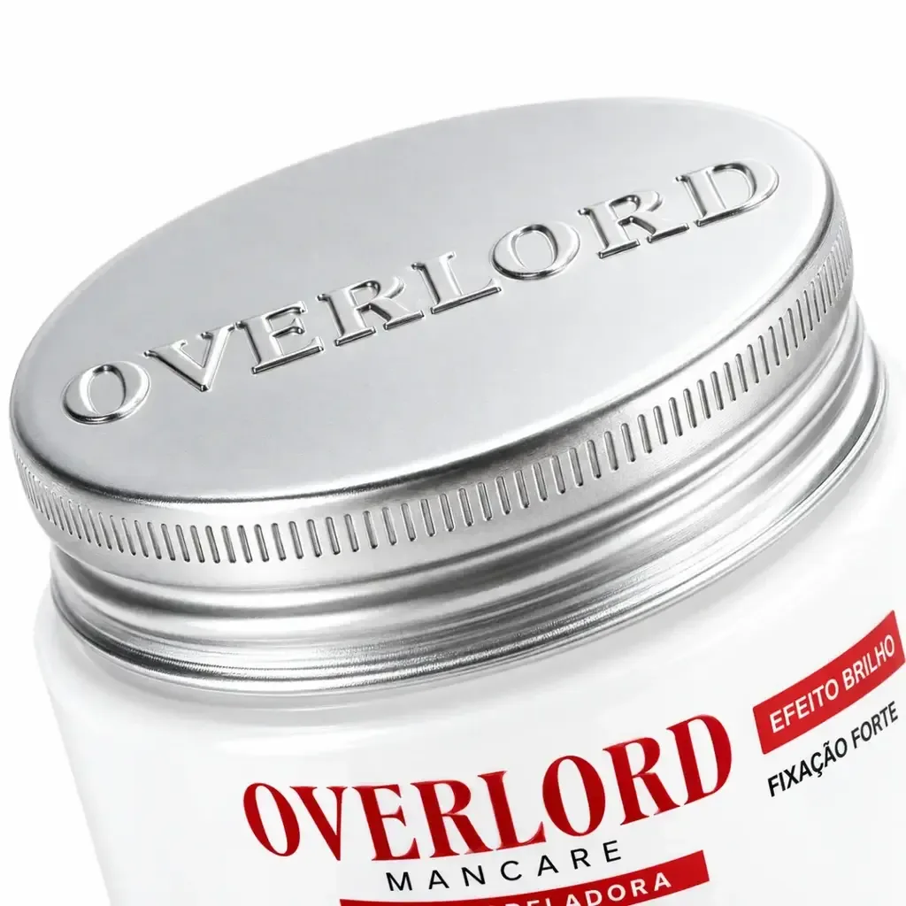 Cera Modeladora Efeito Brilho 80g Overlord Men Care, verso