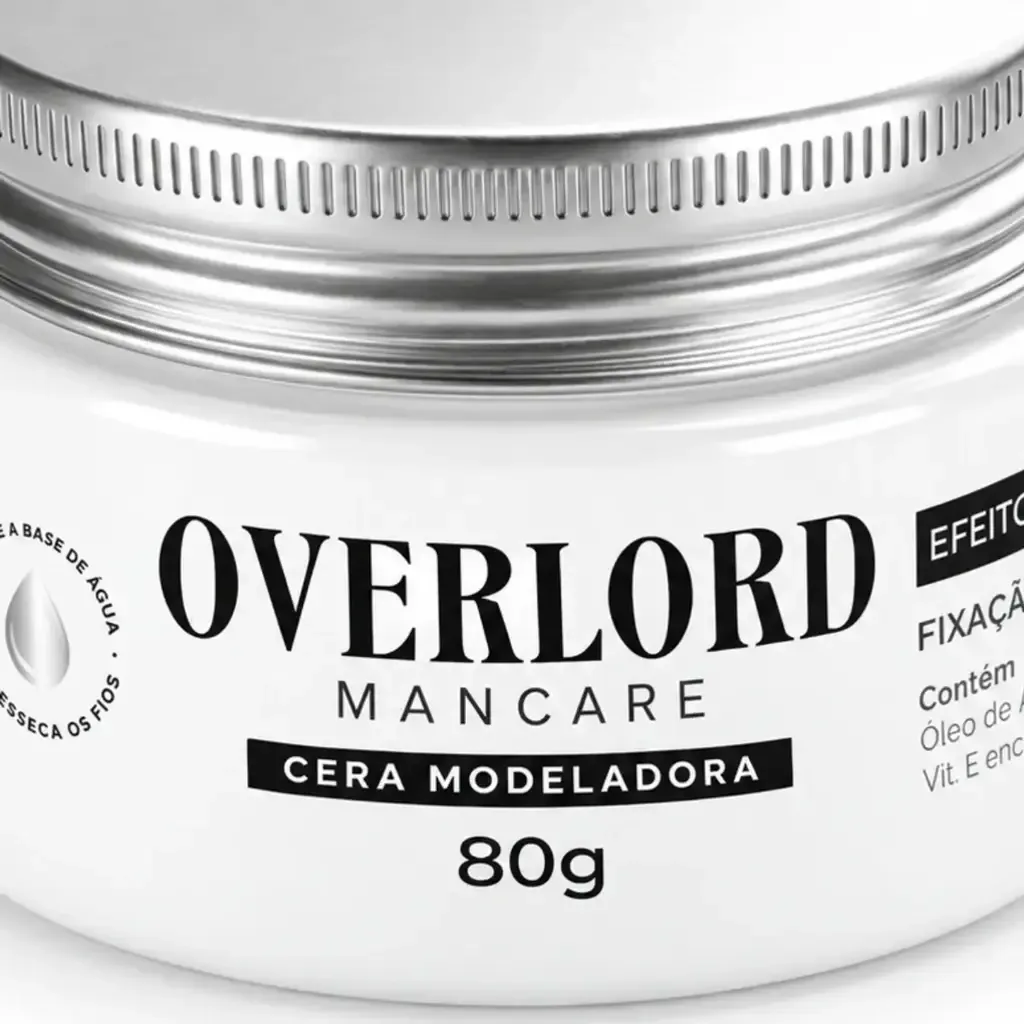 Cera Modeladora Efeito Matte 80g Overlord Men Care, lateral