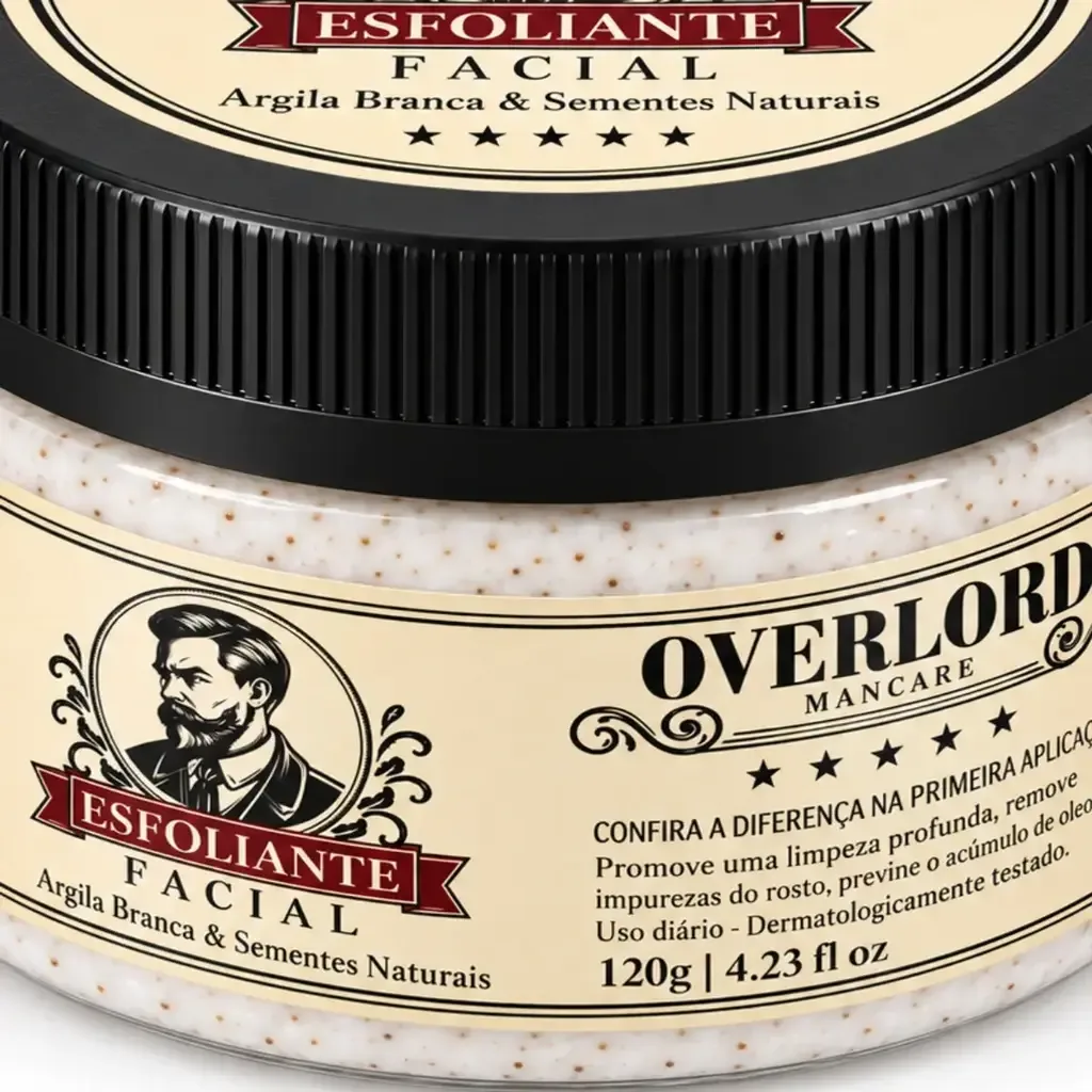 Esfoliante Facial 250g Overlord Men Care, lateral
