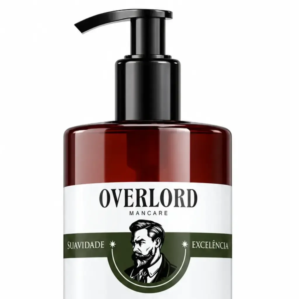 Gel Shaving Linha Profissional 1Kg Overlord Men Care, lateral