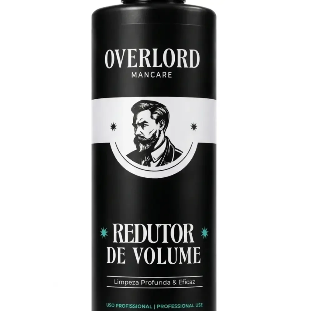 Redutor de Volume 500ml Overlord Men Care, lateral