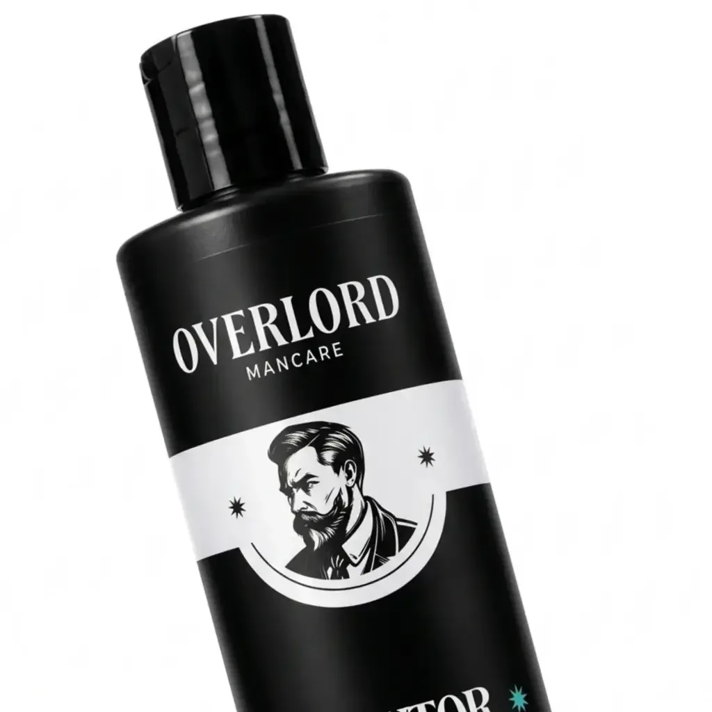 Redutor de Volume 500ml Overlord Men Care, verso