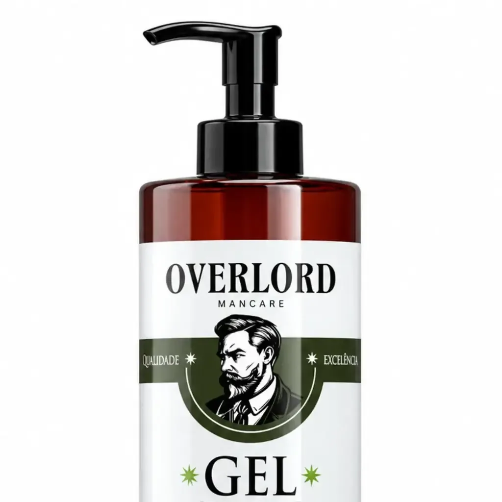 Shaving Gel 500ml Overlord Men Care, lateral
